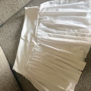 Elegant White Pleated Skort